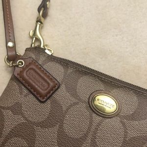 Authentic Coach Signature Wristlet
